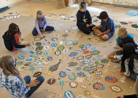 Making of The Peacock Mosaic